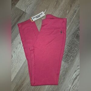 Smartwool Women's Thermal 100% Merino Wool Base Layer Bottom- Power Pink-New